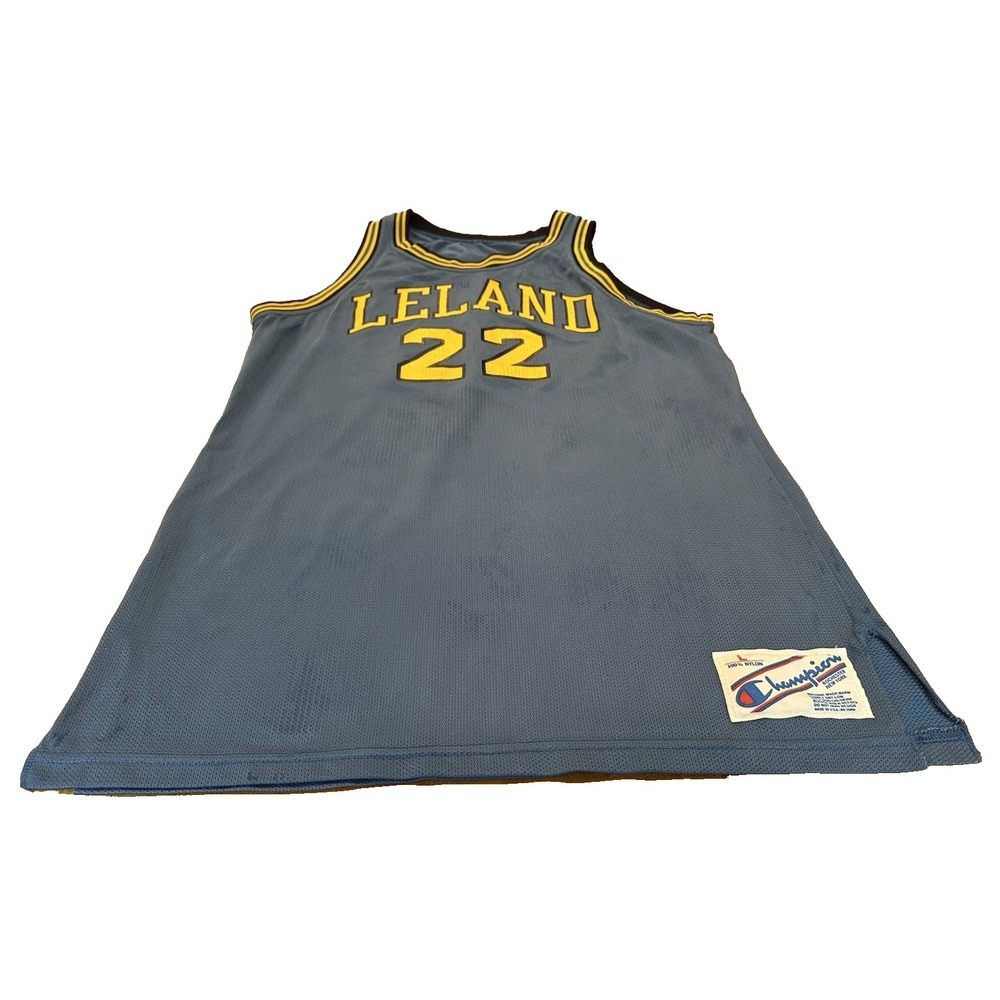 Vintage Champion Basketball Jersey Mens Large Made in USA #22 Leland